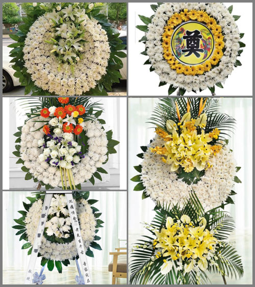 广东汕尾市陆丰市八万镇双派村花圈速递